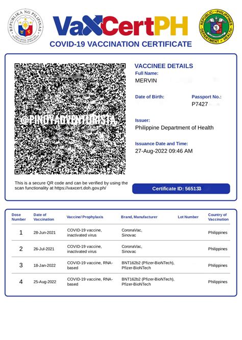 vaxcertsupport@doh. gov. ph|VaxCertPh: How to Download Philippines Vaccine Certificate .